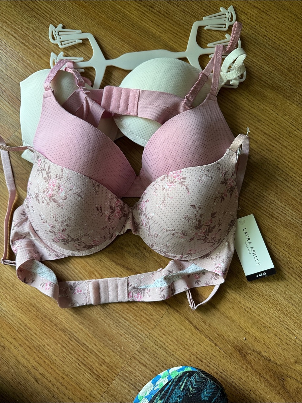 Laura Ashley Blush Pink Floral Molded Cup Bra